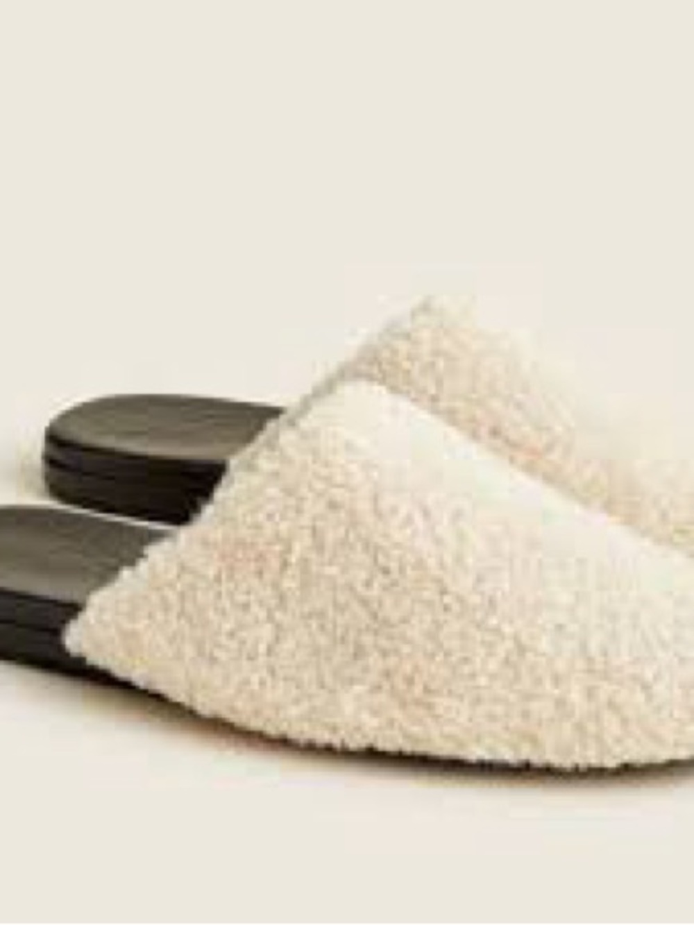 J. Crew Sherpa Mules Sz 11